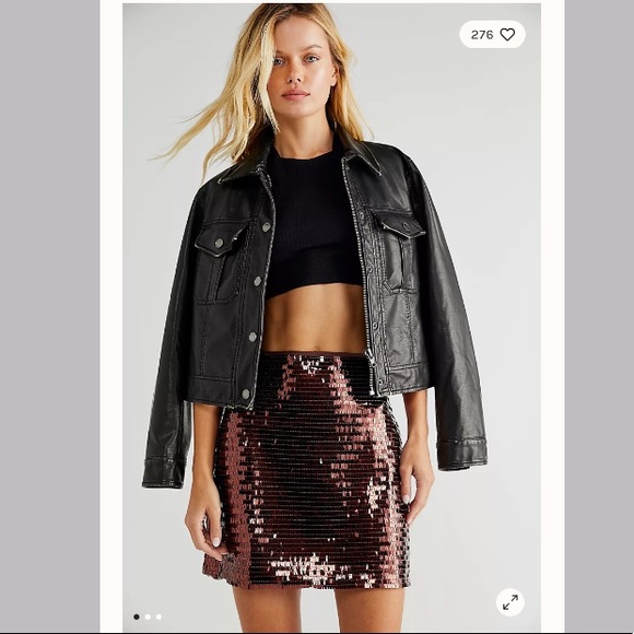 NWT Free People Kate Sequin Embellished Mini Skirt - Picture 2 of 9